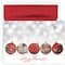 JAM Paper Sparkling Ornaments Blank Christmas Cards Set, 16ct.